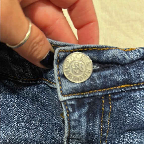 Rock & Republic Dark Blue Jean Shorts - Picture 5 of 9